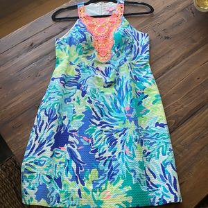 Lilly Pulitzer Neon Shift Dress Size 8. Never worn.